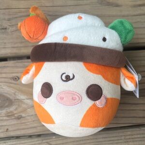Cuddle Barn 8” Pumpkin Spice Mooshake Cow Plush